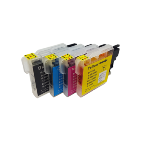 Compatible Brother LC1100 Multipack Ink Cartridges BK/C/M/Y