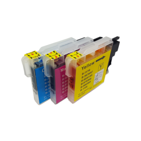 Compatible Brother LC1100 Ink Colour Multipack C/M/Y