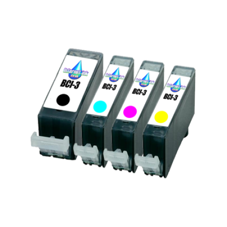 Compatible Canon BCI-3 Complete Ink Pack - 4 Inks