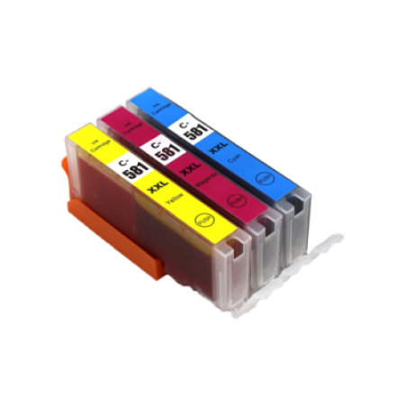 Compatible Canon CLI-581XXL Colour Ink Cartridge Multipack - 3 Pack C/M/Y