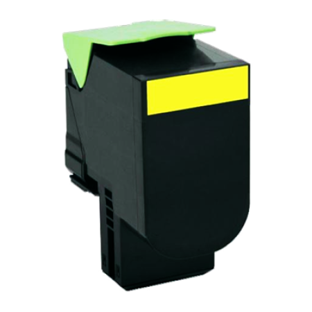 Compatible Lexmark 802HY High Capacity Toner Cartridge - Yellow