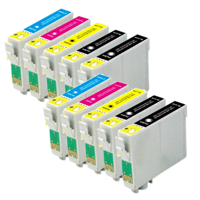 Compatible Epson T0551-T0554 Ink Cartridge Twin Multipack + 2 Free Black - 10 Inks
Compatible Epson T0551-T0554 Ink Cartridge Twin Multipack + 2 Free Black - 10 Inks