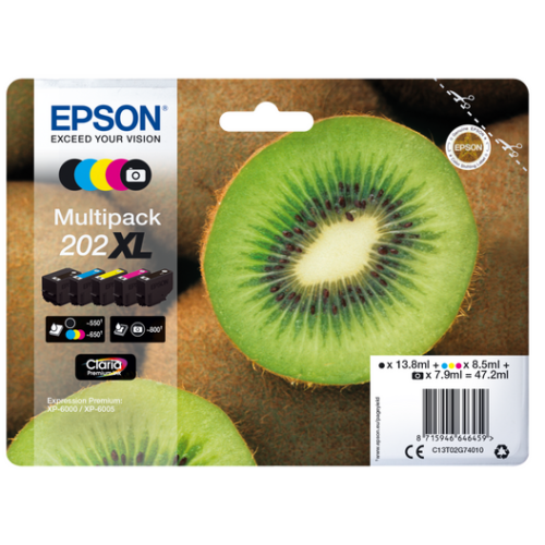 Epson 202 XL Kiwi Series Ink Cartridges