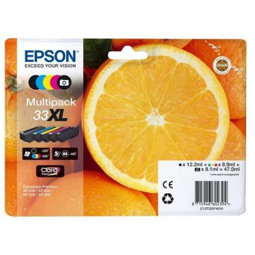 Epson 33 XL Orange Series Ink Cartridges