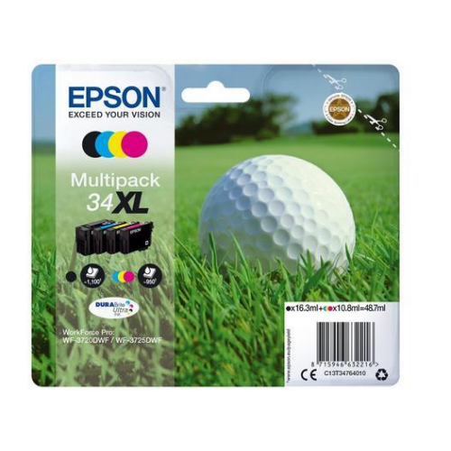 Epson 34 XL Golf Ball Series Ink Cartridges