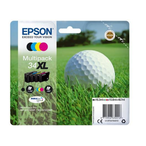 Epson 503XL Chillies, Genuine Multipack, XL Black Standard Colours Ink  Cartridges