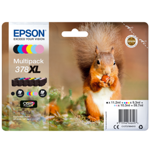 Epson 378 XL Squirrel Series Ink Cartridges