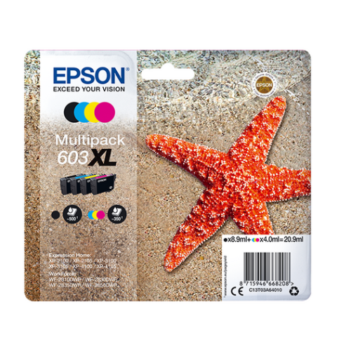 Epson 603 XL Starfish Series Ink Cartridges 