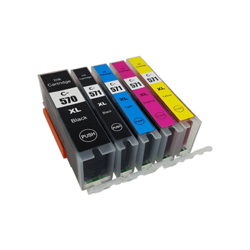 Compatible Canon PGI-570XL CLI-571XL Ink Cartridge Multipack (No Grey) - 5  Inks