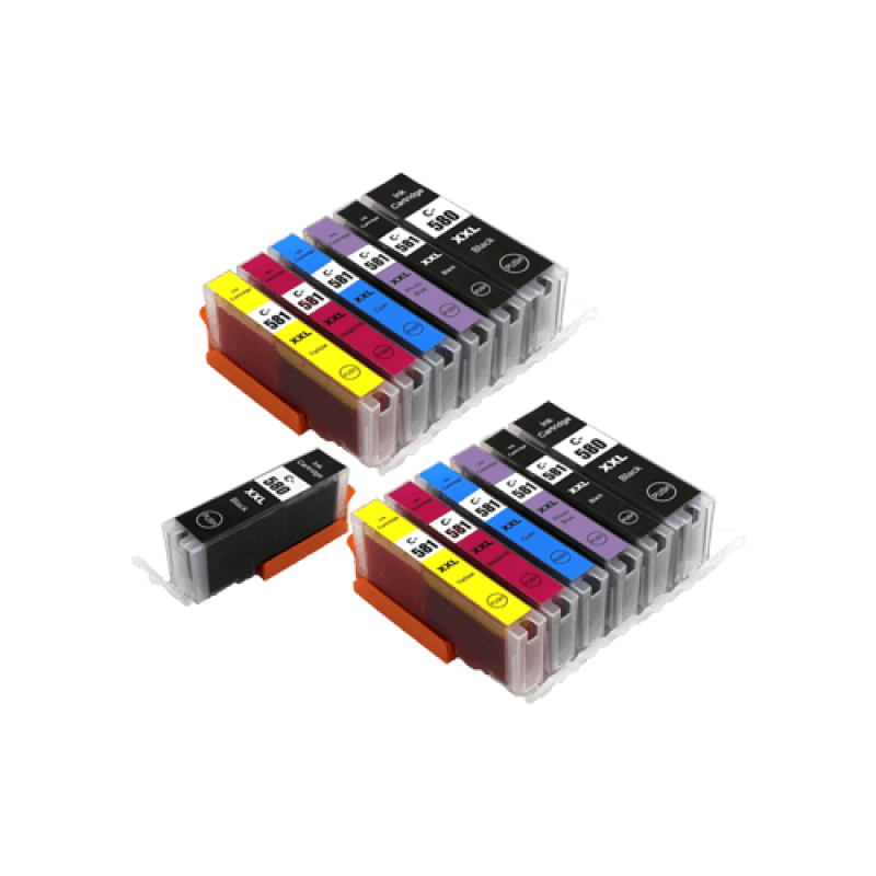 Compatible Canon PGI-580 CLI-581 XXL Ink Cartridge Twin