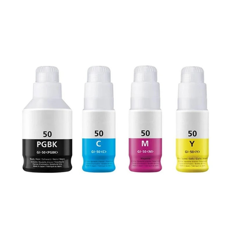 Compatible Canon GI-50 Ink Bottle Multipack - 4 Inks Compatible Canon GI-50 Ink Bottle Multipack - 4 Inks