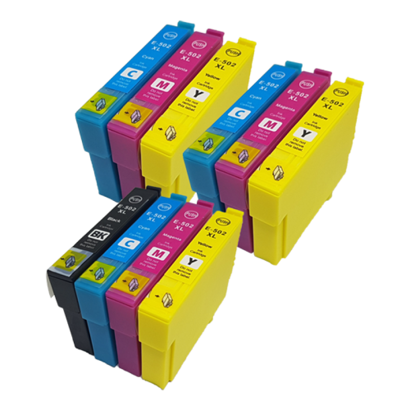 Compatible Epson 502XL Ink Cartridge Colour Mixed Multipack [10