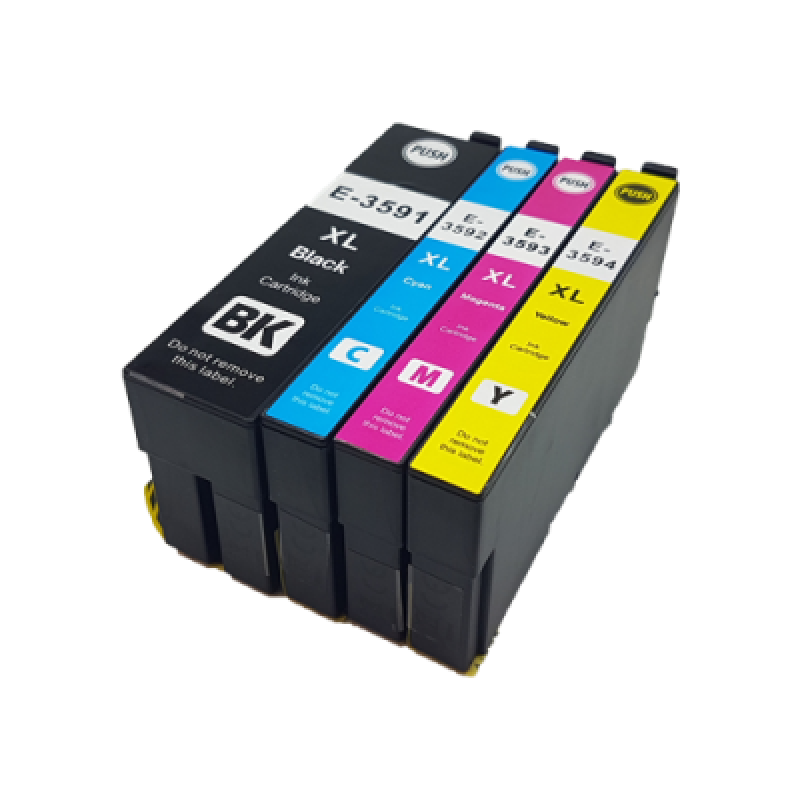 Compatible Epson 35XL Ink Cartridge Colour Mixed Multipack [10 Pack]  BK/C/M/Y