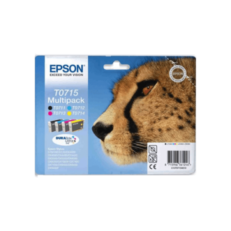 Epson T0715 Original Ink Cartridges Multipack BK/C/M/Y Epson T0715 Original Ink Cartridges Multipack BK/C/M/Y