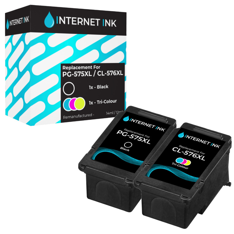 Compatible Canon PG-575XL / CL-576XL Ink Cartridge Multipack - 2 Inks