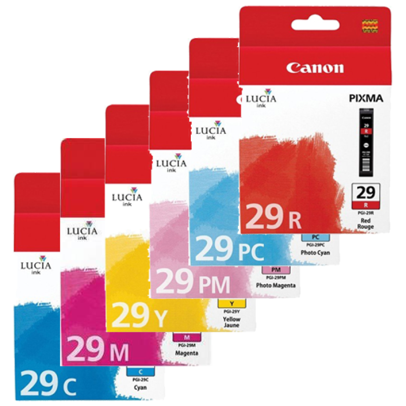 Canon PGI29 Original Ink Pack 6 Inks - CMYPCPMR - 4873B005