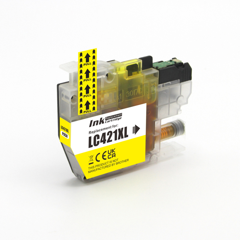 Compatible Brother LC421 XL Yellow Ink Cartridge