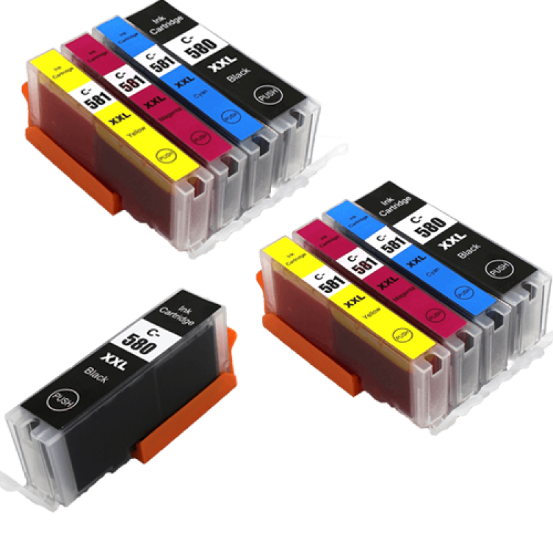 Compatible Canon 580 581 XXL Ink Cartridge TWIN Multipack