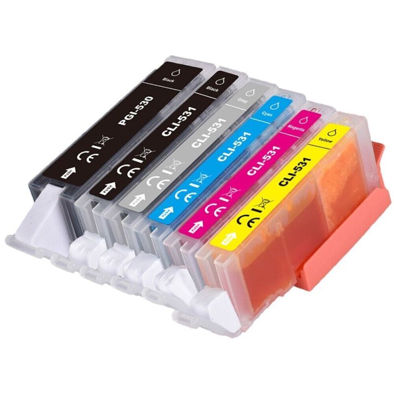 Compatible Canon PGI-530XL CLI-531XL Ink Cartridge Multipack - 6 Inks