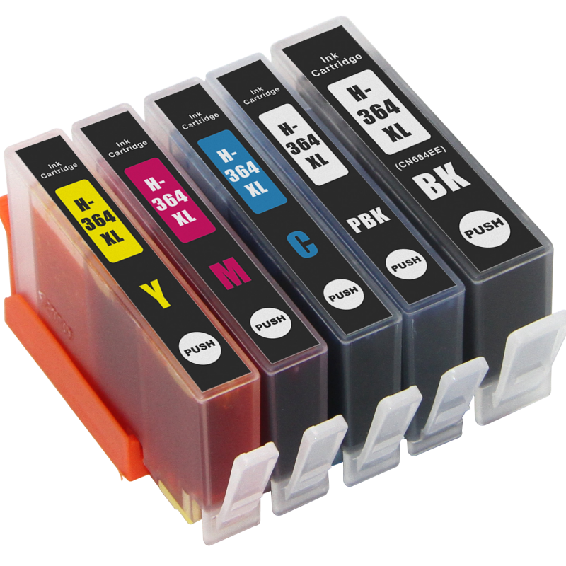 Hp 364 Compatible Ink Cartridge 5 Pack