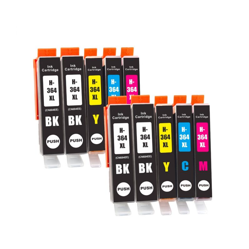Hp 364 Compatible Ink Cartridge 10 Pack