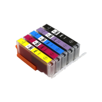 Compatible Canon CLI-581XXL Ink Colour Multipack - 5 Pack C/M/Y/PBk/PBlue