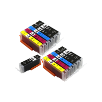 Compatible Canon PGI-580 CLI-581 XXL Ink Cartridge Twin Multipack + Extra PGI-580 Black Ink - 11 Pack