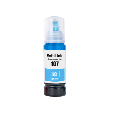 Compatible Epson 107 Light Cyan Ink Bottle Compatible Epson 107 Light Cyan Ink Bottle