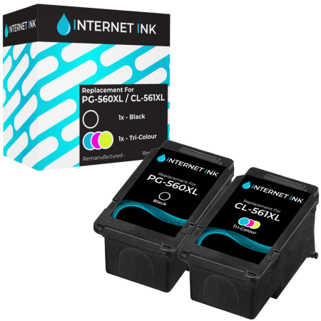 Compatible Canon PG-560XL / CL-561XL Ink Cartridge Multipack - 2 Inks Compatible Canon PG-560XL / CL-561XL Ink Cartridge Multipack - 2 Inks