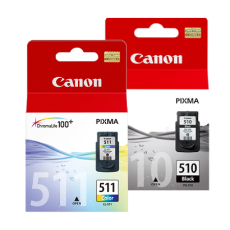 Canon PG510 + CL511 Original Multipack Ink Cartridges BK/C/M/Y