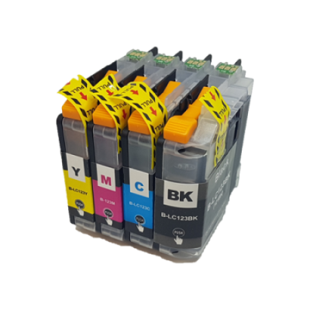Compatible Brother LC123 Multipack Ink Cartridges BK/C/M/Y