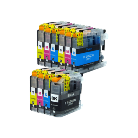 Compatible Brother LC223 Ink Cartridge Colour Mixed Multipack - 10 Inks