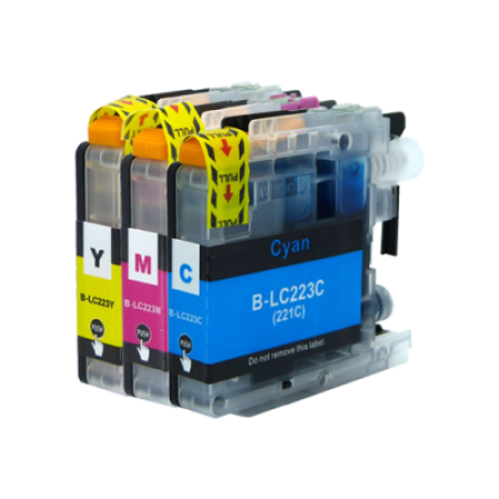 Compatible Brother LC223 Ink Cartridge Colour Multipack C/M/Y