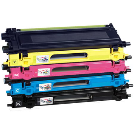 Compatible Brother TN135 HC Toner Cartridge Pack - 4 Toners