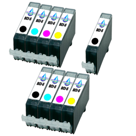 Compatible Canon BCI-6 Colour Pack with BCI-6 Black Ink TWIN PACK with Free Black - 9 Inks Compatible Canon BCI-6 Colour Pack with BCI-6 Black Ink TWIN PACK with Free Black - 9 Inks