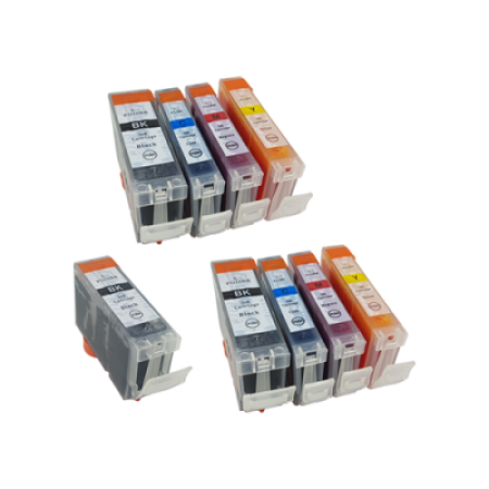 Compatible Canon CLI-8 PGI-5 Ink Cartridge Twin Multipack + Extra PGI-5 Black (No Photo Black) - 9 Inks