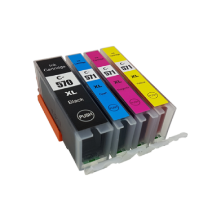 Compatible Canon PGI-570XL CLI-571XL Ink Cartridge Multipack - 4 Inks BK/C/M/Y