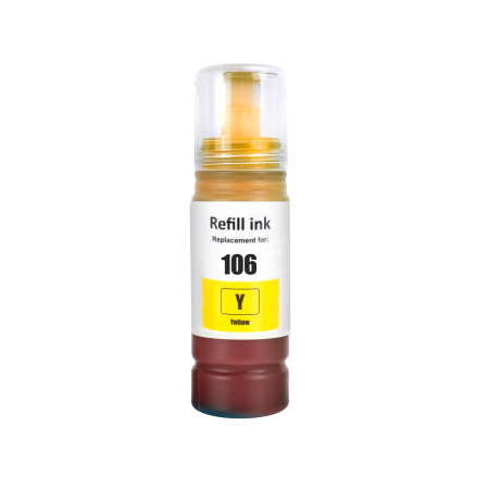 Compatible Epson 106 Yellow Ecotank Black Ink Bottle