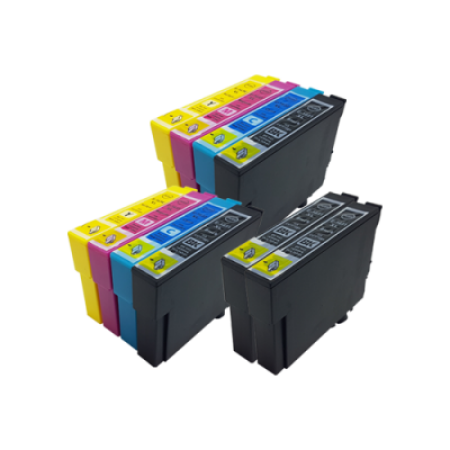 Compatible Epson 16XL Ink Cartridge Twin Multipack + 2 Extra Black Inks [10 Pack] BK/C/M/Y