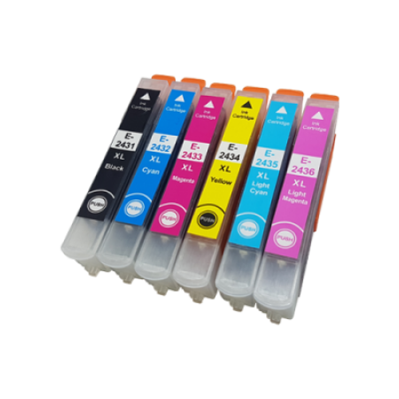Compatible Epson 24XL T2428 (T2421-T2426) Ink Cartridge Multipack BK/C/M/Y/LC/LM Compatible Epson 24XL T2428 (T2421-T2426) Ink Cartridge Multipack BK/C/M/Y/LC/LM