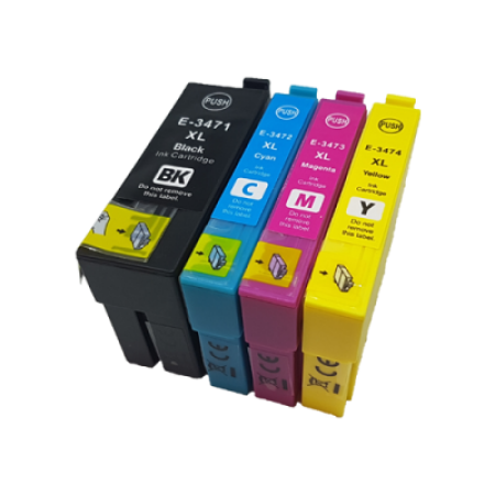 Compatible Epson 34XL Multipack T3476 Ink Cartridges BK/C/M/Y