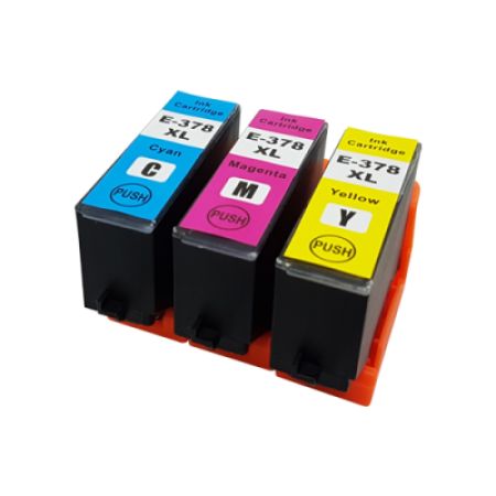 Compatible Epson 378XL Ink Cartridge Colour Multipack [3 Pack] C/M/Y