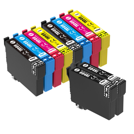 Compatible Epson 604 Super XL Ink Cartridge Twin Multipack + 2 Extra Black Ink [10 Pack] BK/C/M/Y