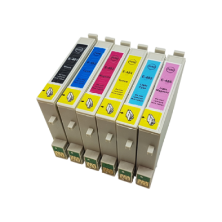 Compatible Epson T0487 (T0481 - T0486) Ink Cartridge Pack - 6 Inks