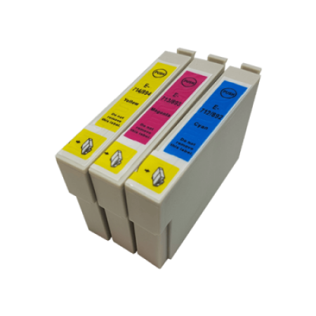 Compatible Epson T0712XL - T0714XL Ink Cartridge Colour Pack - 3 Inks