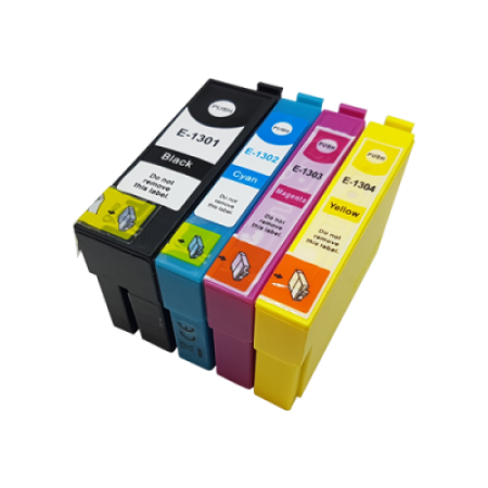 Compatible Epson T1305 Multipack (T1301/2/3/4) Ink Cartridges BK/C/M/Y