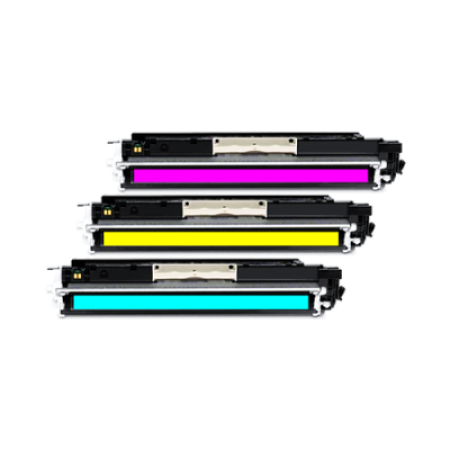 Compatible HP 124A Toner Cartridge Colour Pack - 3 Toners