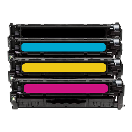 Compatible HP 125A CB540A Toner Cartridge Multipack BK/C/M/Y 4 Toners