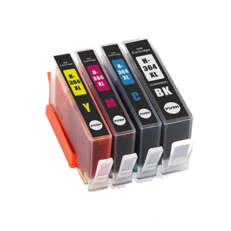 Hp 364 Compatible Ink Cartridge 4 Pack