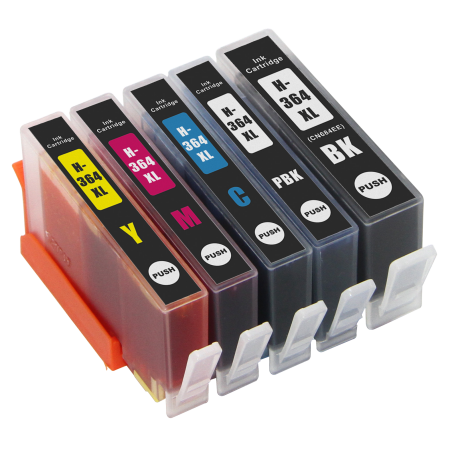 Hp 364 Compatible Ink Cartridge 5 Pack